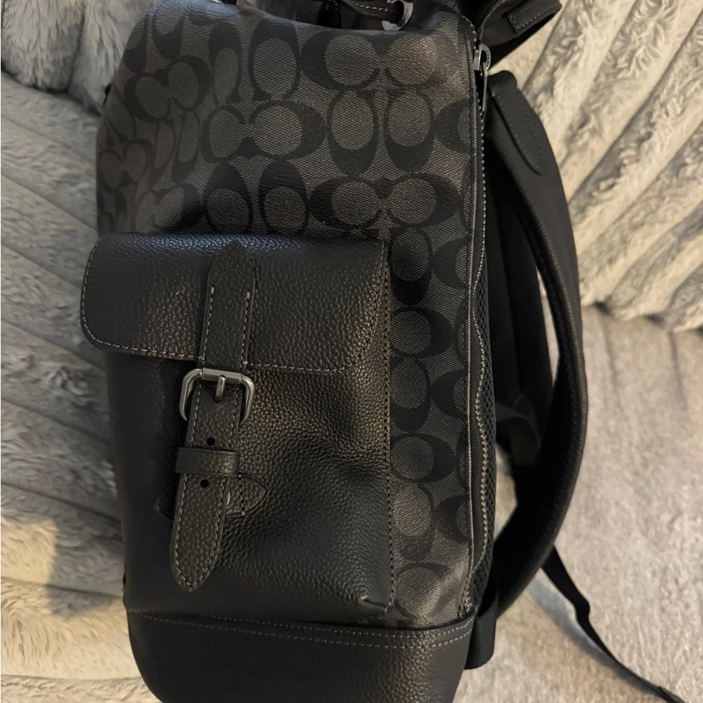 COACH In Signature Canvas Hitch Backpack